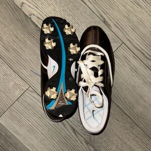 Nike Women’s Brown and White Golf Shoes